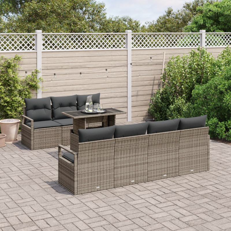 Taupe Stoffbettgestell 90x200 cm