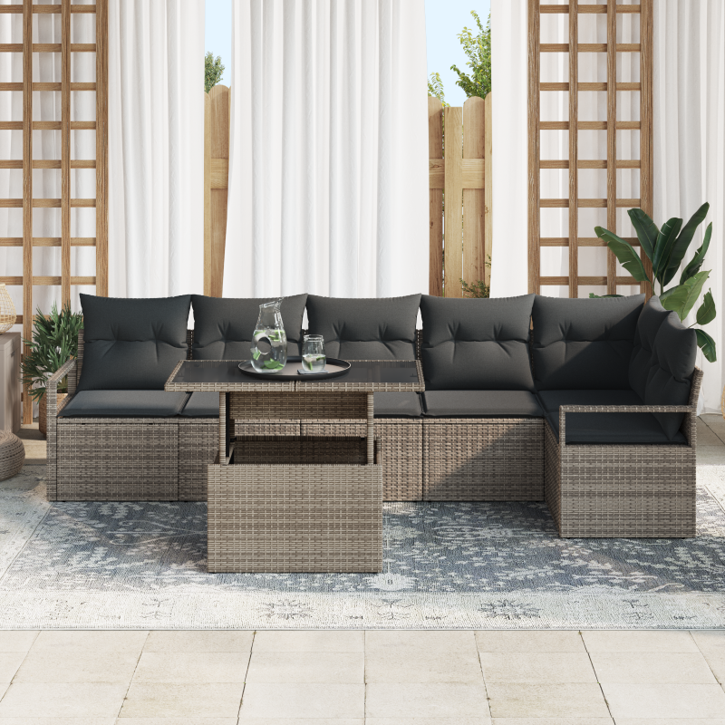 Automatische Einziehbare Markise mit LED Hellgrau 600x300 cm
