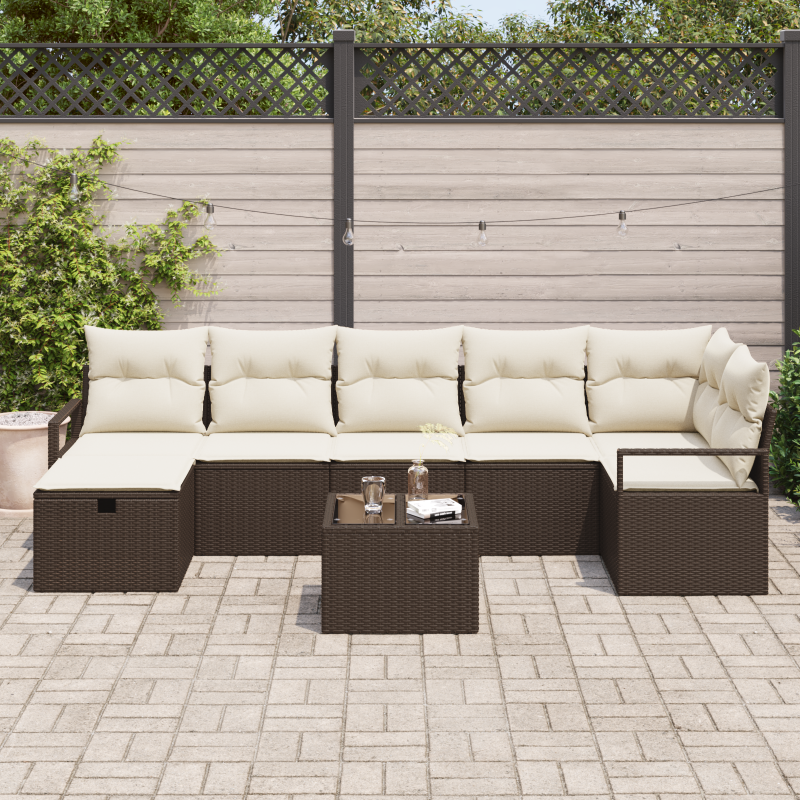 Boxspringbett mit Matratze & LED Dunkelbraun 120x190 cm Stoff