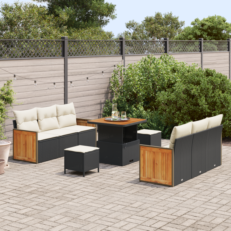 Boxspringbett mit Matratze & LED Dunkelgrau 180x200 cm Stoff