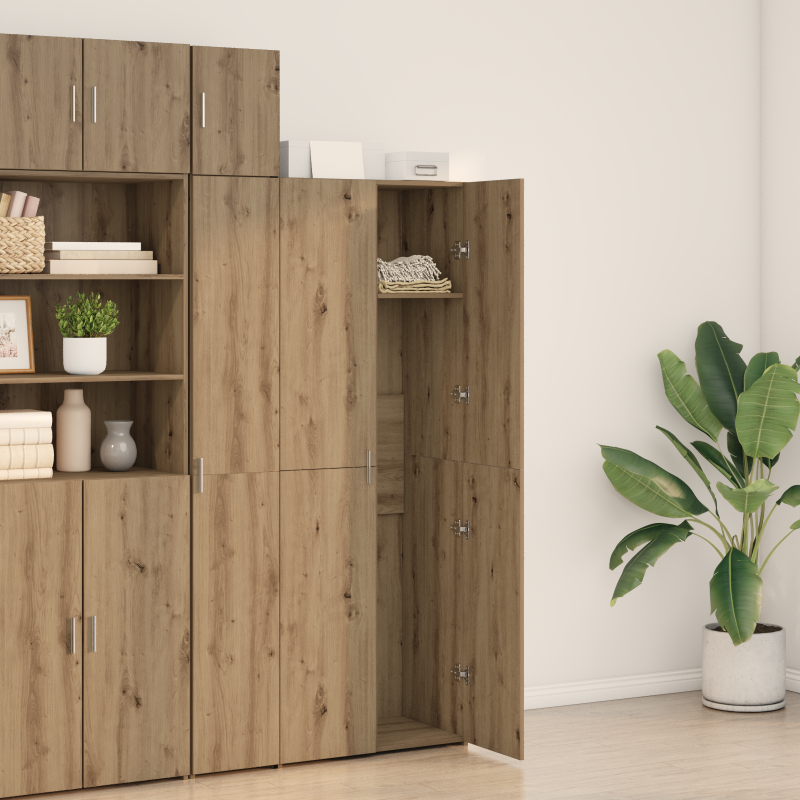 Schiebetür mit Hardware-Set ORKDALMassivholz & Glas