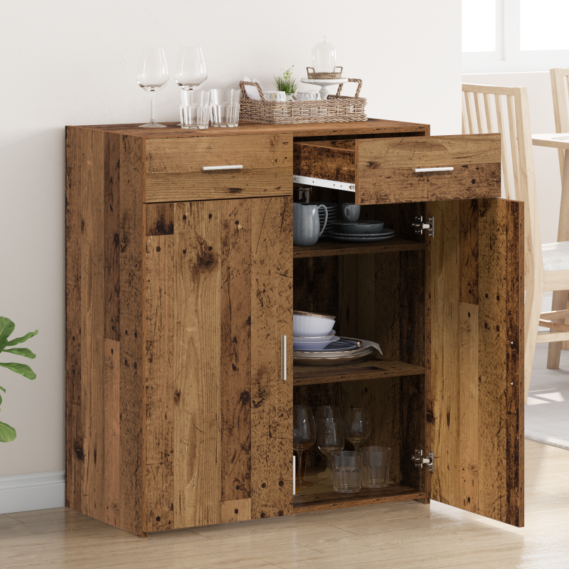 Aufbewahrungsschrank Alter Holz 80x42,5x93,5 cm