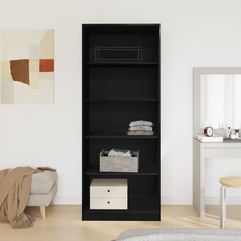 Kleiderschrank Schwarze Eiche Set aus 2 Schwarze Eiche Spanplatte