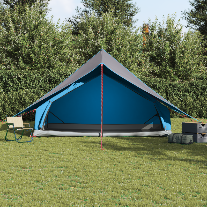 Familienzelt A-Frame 7-Personen Blau Wasserdicht