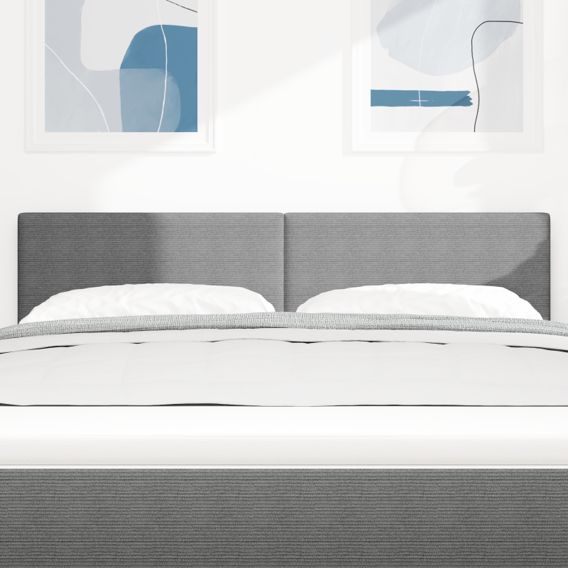 Kopfteil Schlichtes Design Hellgrau 140 cm Cord-Stoff