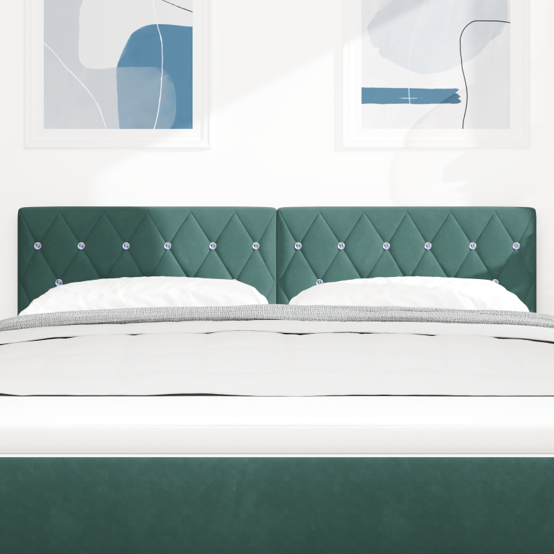 Boxspringbett mit Matratze Dunkelgrau 80x200 cm Samt