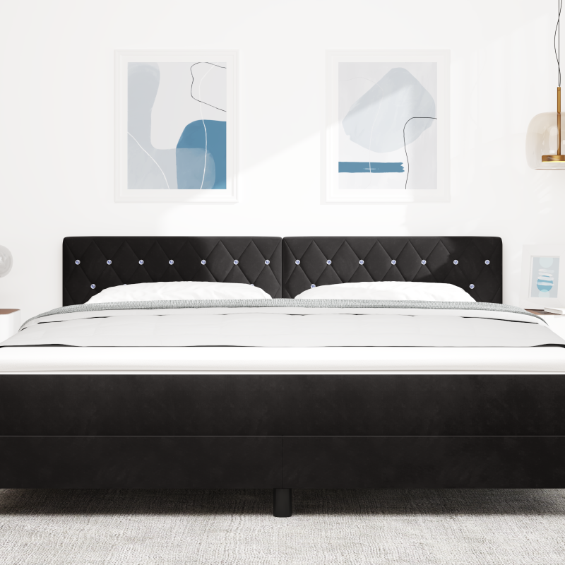 Boxspringbett mit Matratze Taupe Super King Stoff