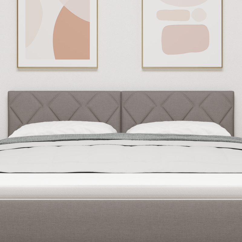 Boxspringbett mit Matratze & LED Licht Hellgrau 140x200 cm Velvet
