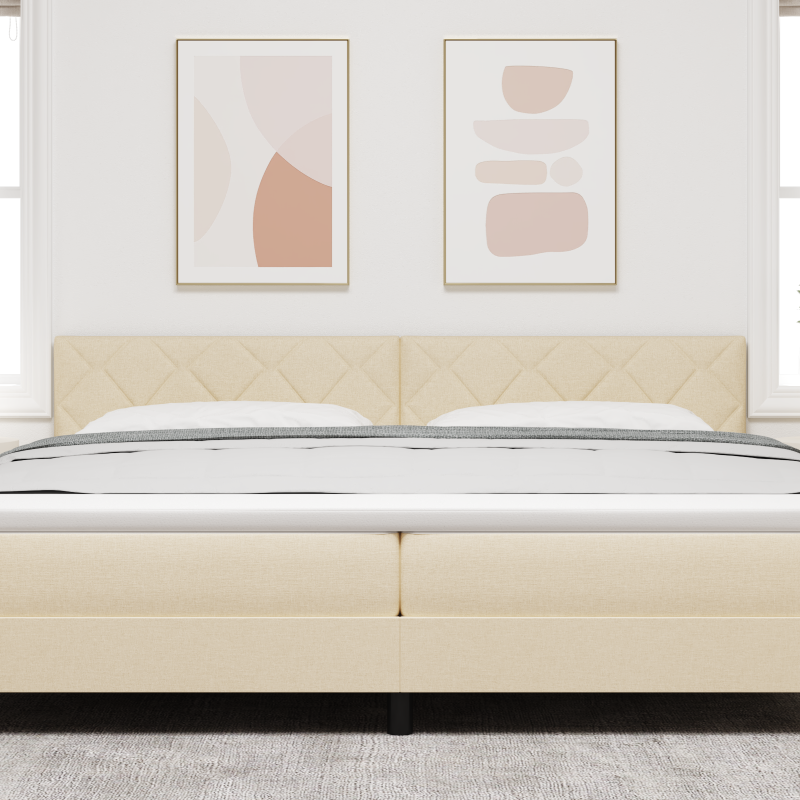 Bettgestell Blau 90x190 cm Stoff