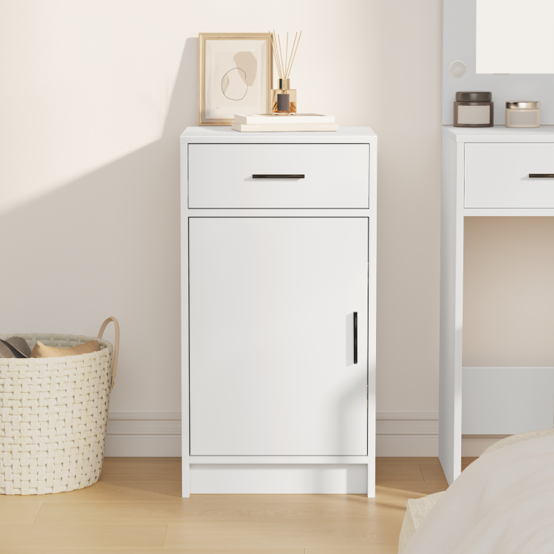 Sideboard Weiß 40x41x75 cm Aus Holzwerkstoff