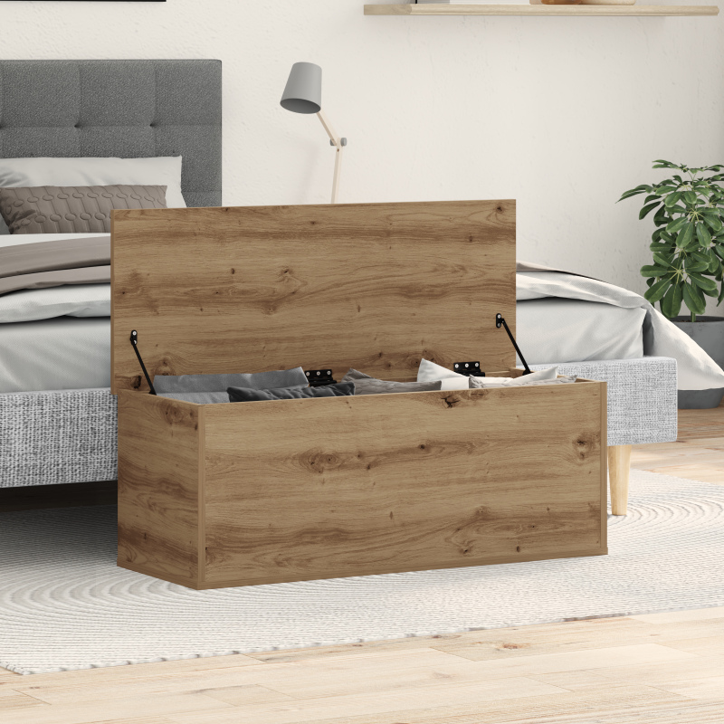 Aufbewahrungskiste Artisan Eiche 90x35x35 cm Holzwerkstoff