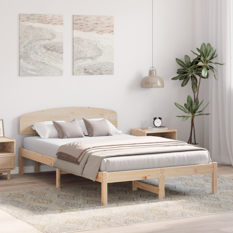 Schiebetür mit Zubehör Set Weiß 83x202 cm Massivholz Kiefer