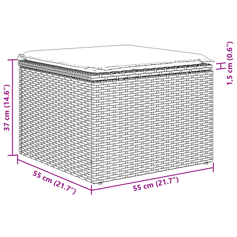 Bettgestell Dunkelblau 140x190 cm Samt