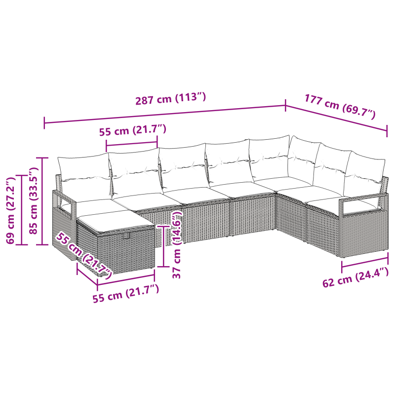 Boxspringbett mit Matratze & LED Dunkelgrau 160x200 cm Stoff