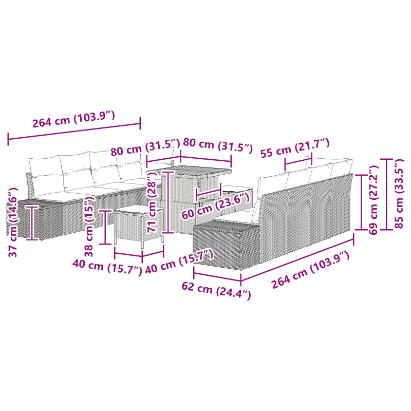 Regalbett Beton Grau 100x200 cm Holzwerkstoff