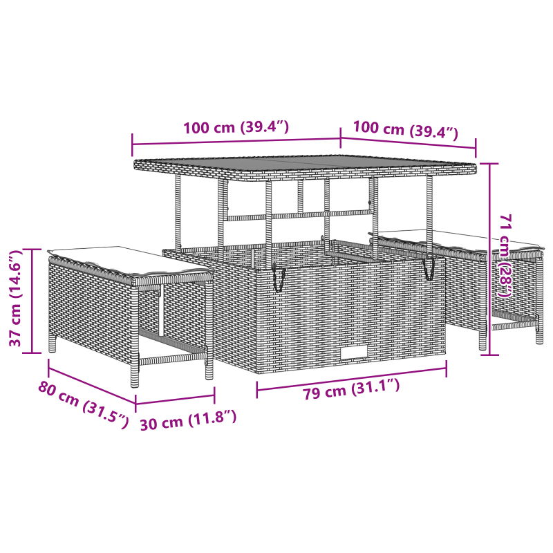 Automatische einziehbare Markise Rot 450x350 cm