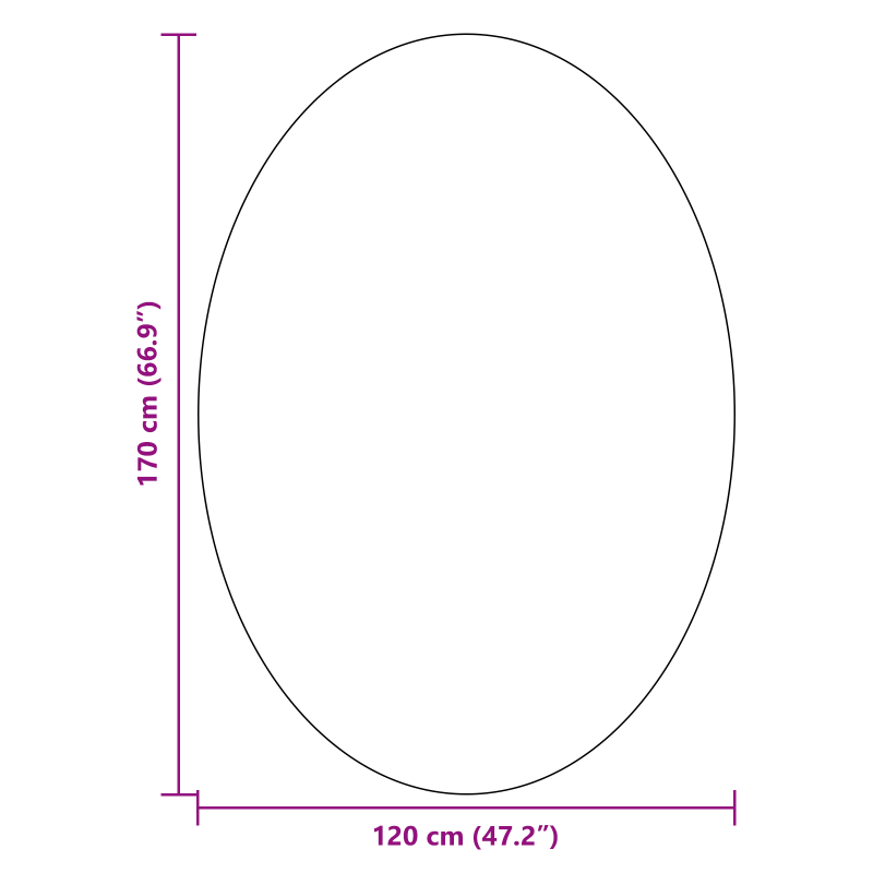 Teppich HUARTE Creme 120x170 cm Oval