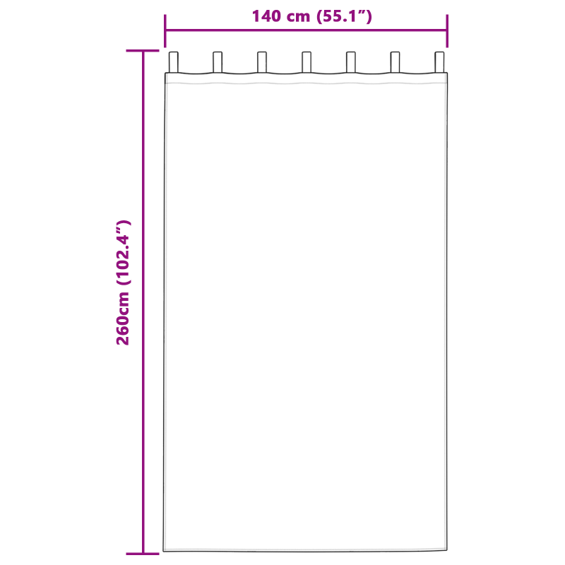 Verdunkelungsvorhänge mit Schlaufen 2 Stück Creme Samt