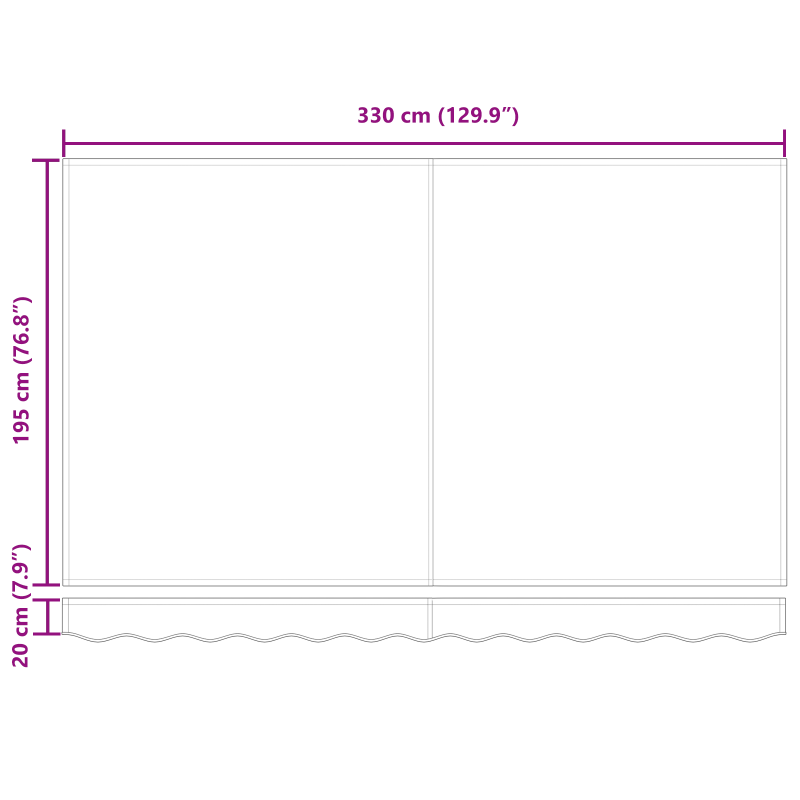 manuelle einziehbare Markise mit LED Hellgrau 600x300 cm