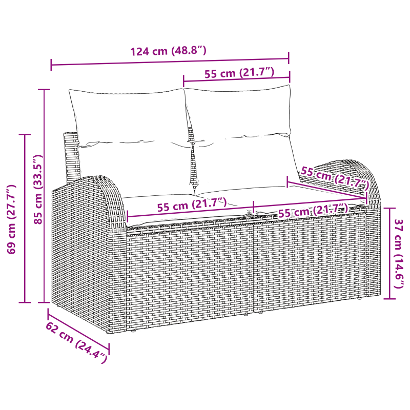Bücherregal-Bett Grau Sonoma 140x200 cm Spanplatte