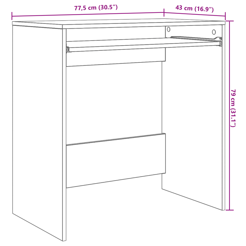 Schiebetür mit Hardware-Set ORKDAL Massivholz & Glas