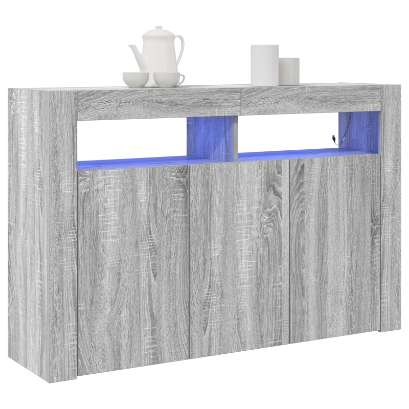 Sideboard Graues Sonoma Holzwerkstoff 116 x 30 x 75 cm Sideboard