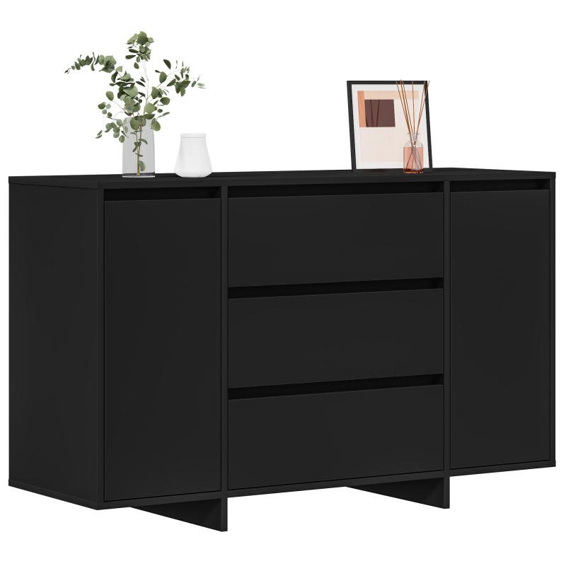 Sideboard Schwarz 120x41x75 cm Holzwerkstoff
