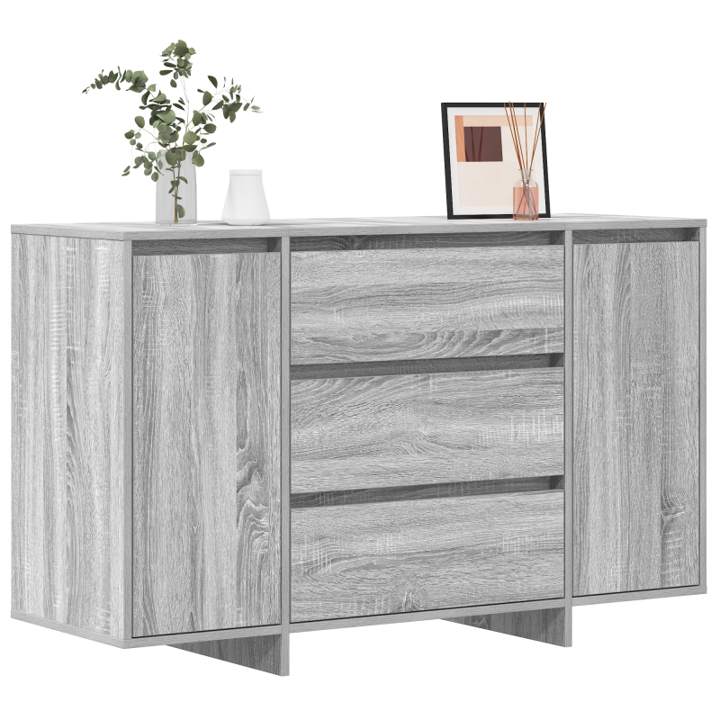 Sideboard Grau Sonoma 120x41x75 cm Holzwerkstoff