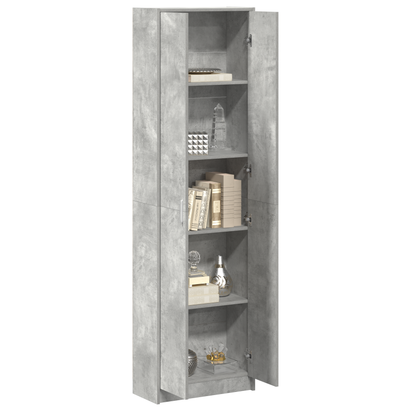 Kleiderschrank Betongrau 55x25x189 cm Spanplatte