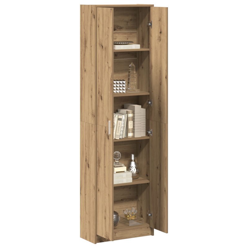 Kleiderschrank Kunststeineiche 55x25x189 cm Holzwerkstoff