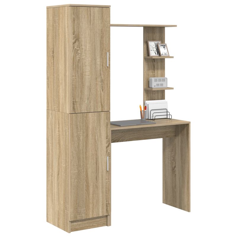 4-teiliges Badezimmermöbelset Altholz Ingenieured Holz