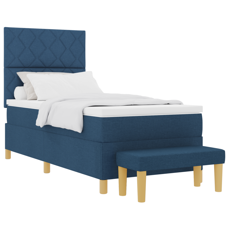 Boxspringbett mit Matratze Taupe 140x200 cm Stoff
