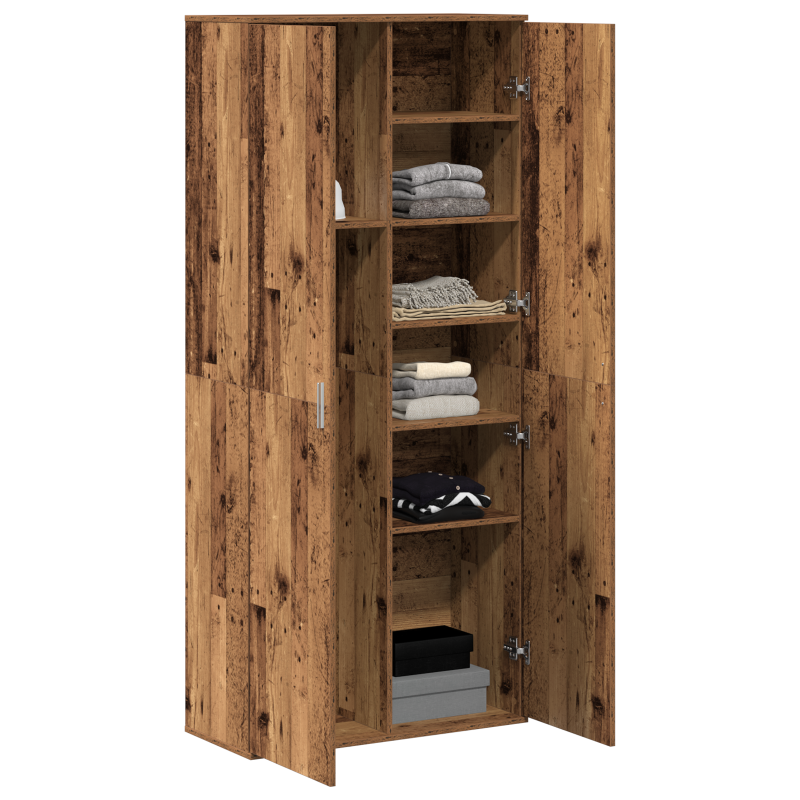 Highboard Altholz 80x35x180 cm Holzwerkstoff