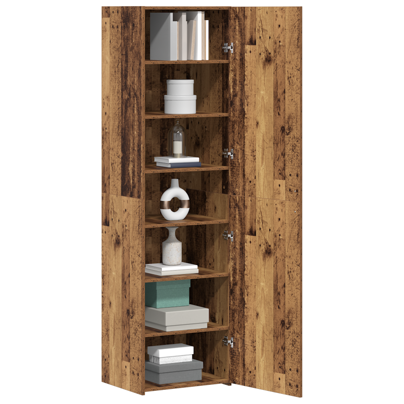 Hochschrank Altes Holz 50x42.5x185 cm Holzwerkstoff