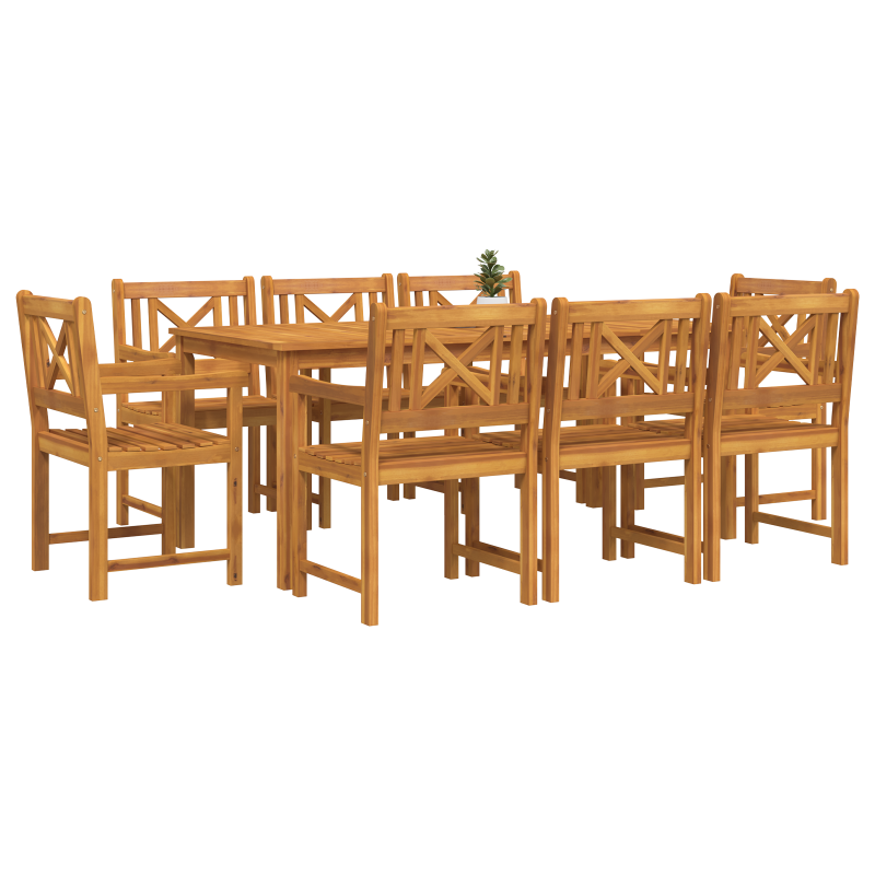 Gartenstühle 2 Stk 56x56x90 cm Massivholz Akazie