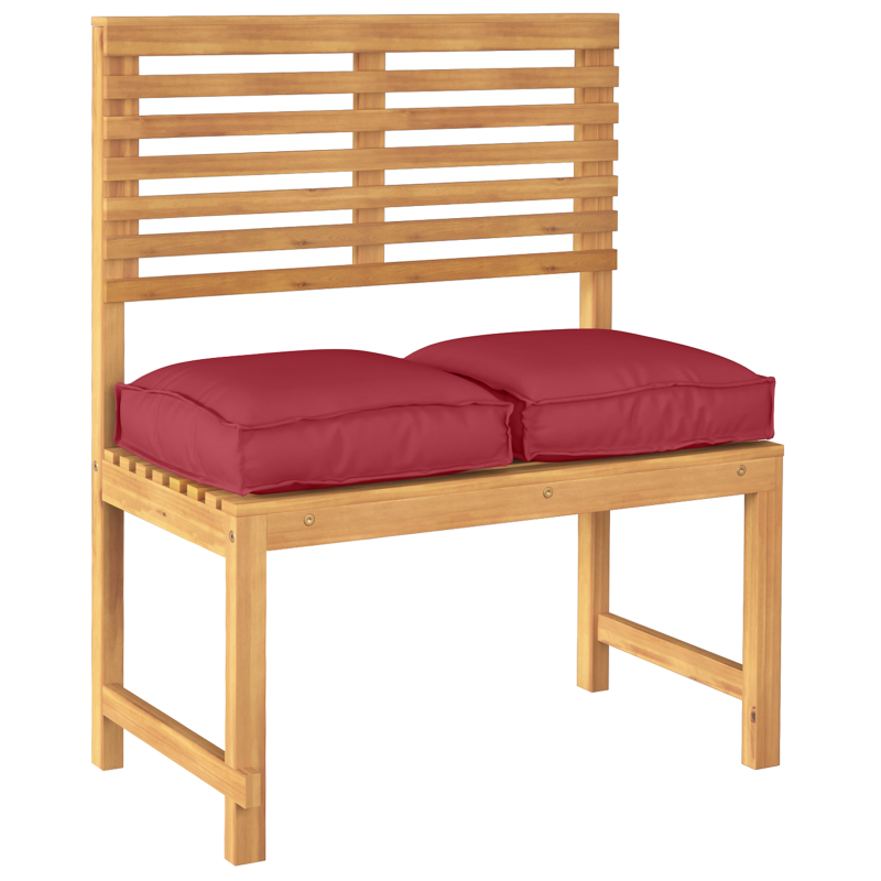 Pallet-Kissen für Sitz 2 Stück Weinrot 40x40x8 cm Oxford-Stoff