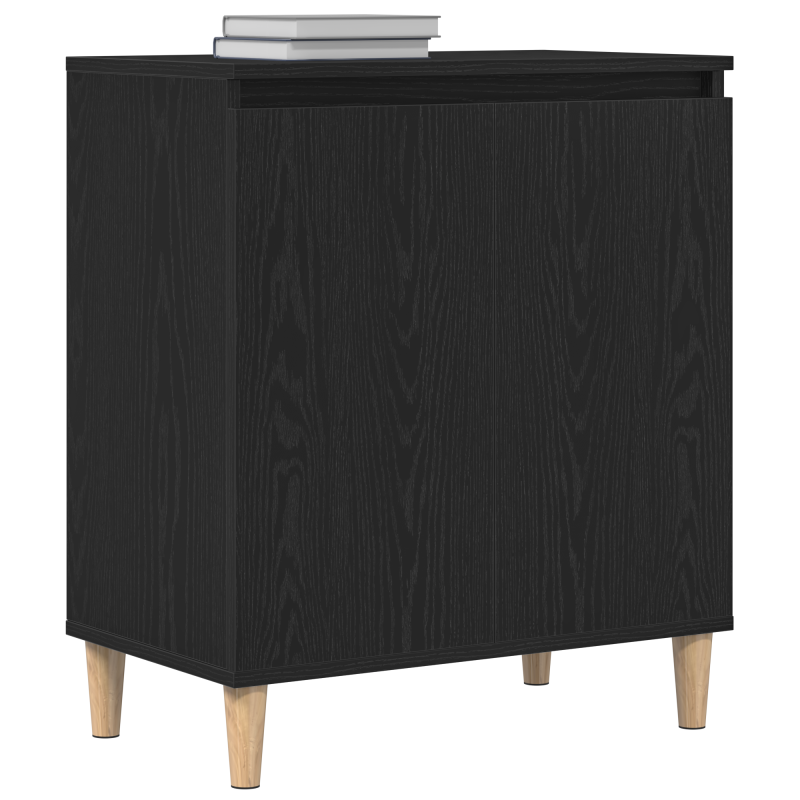 Sideboard Schwarz Eiche 60x35x70 cm aus Ingenieurholz