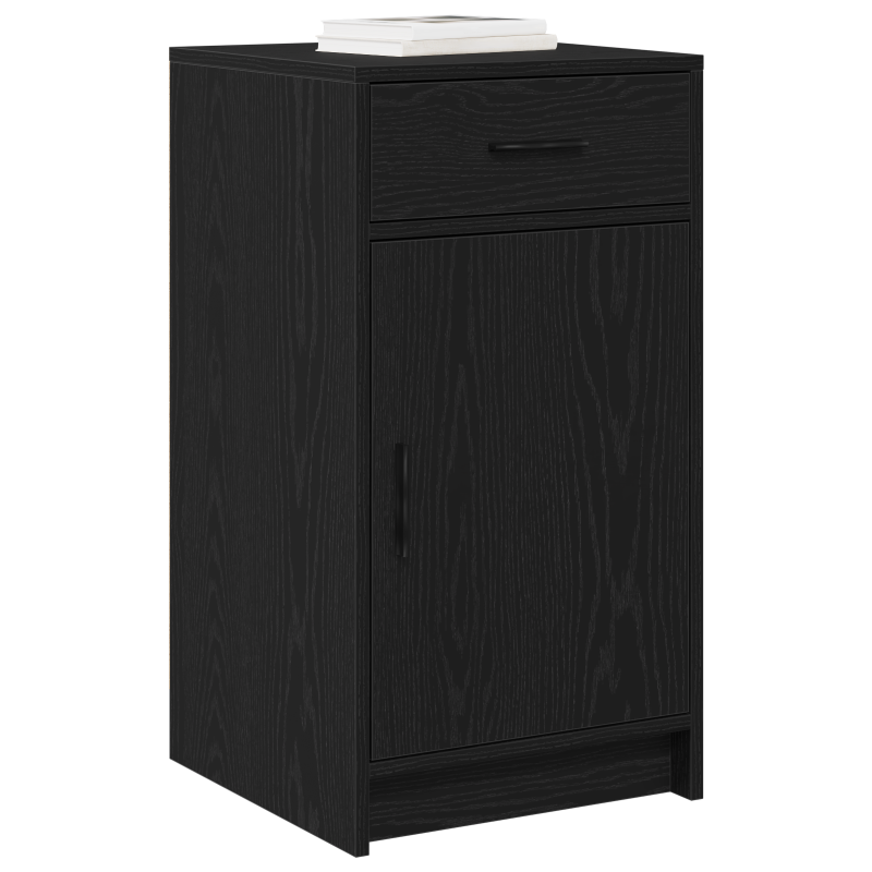Sideboard Schwarz Eiche 40x41x75 cm Holzwerkstoff