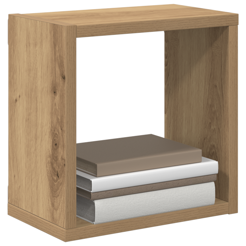 Wandregale Artisan Eiche MDF mit Furnier 26 x 15 x 26 cm