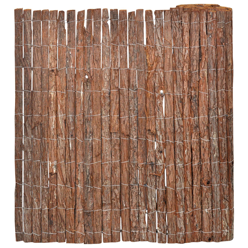 Gartenzaun 100x600 cm Rinde