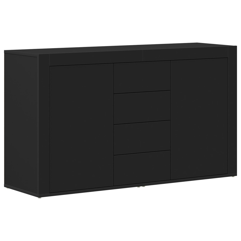 Sideboard Schwarz Holzwerkstoff 120 x 36 x 69 cm Stauraum