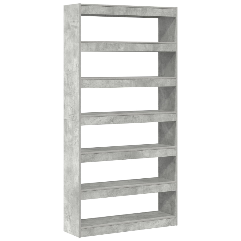 Bücherregal Grau Holzwerkstoff 100 x 30 x 198 cm Rechteckig