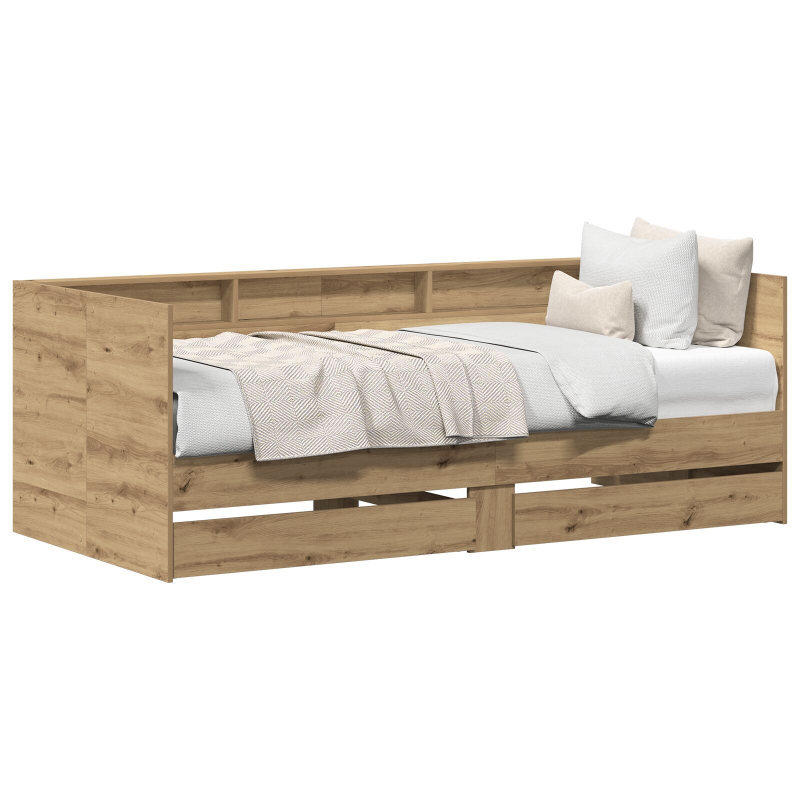 Tagesbett mit Schubladen Artisan Eiche Holzwerkstoff 90 x 200 cm
