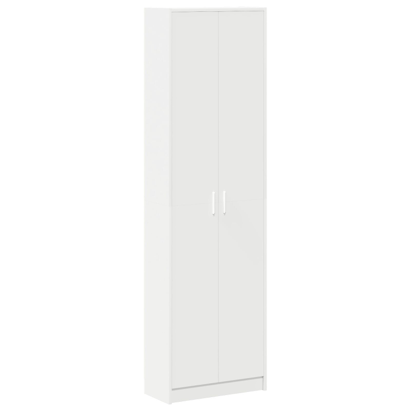 Kleiderschrank Weiß 55x25x189 cm Holzwerkstoffe