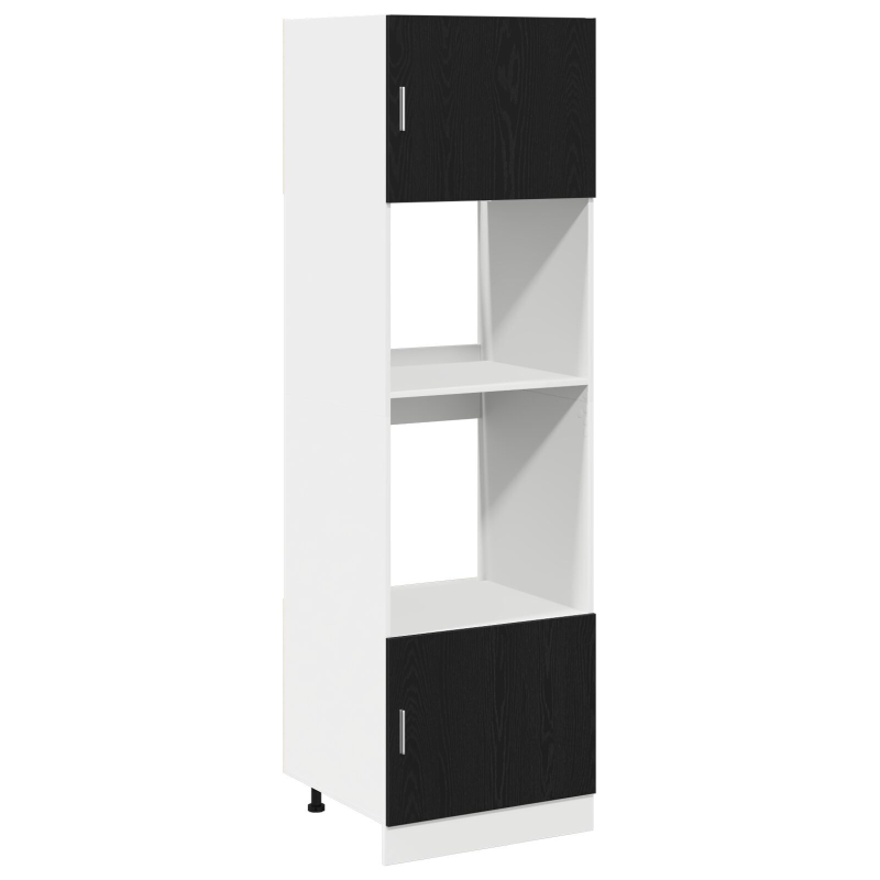 Küchenschrank Schwarze Eiche Verleimtes Holz 60 x 57 x 207 cm