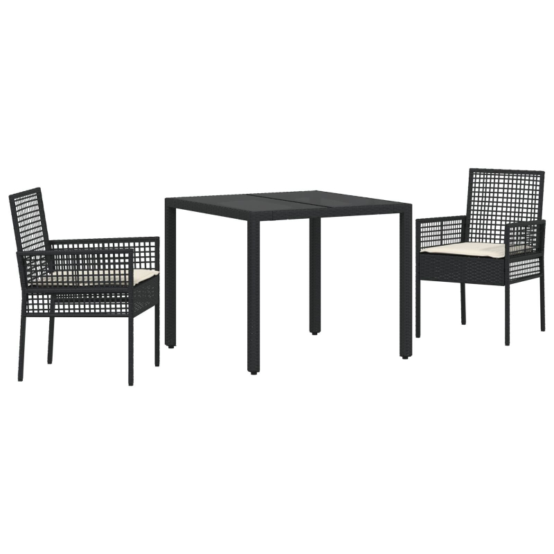 9-teiliges Garten-Esszimmer-Set Braun Poly Rattan