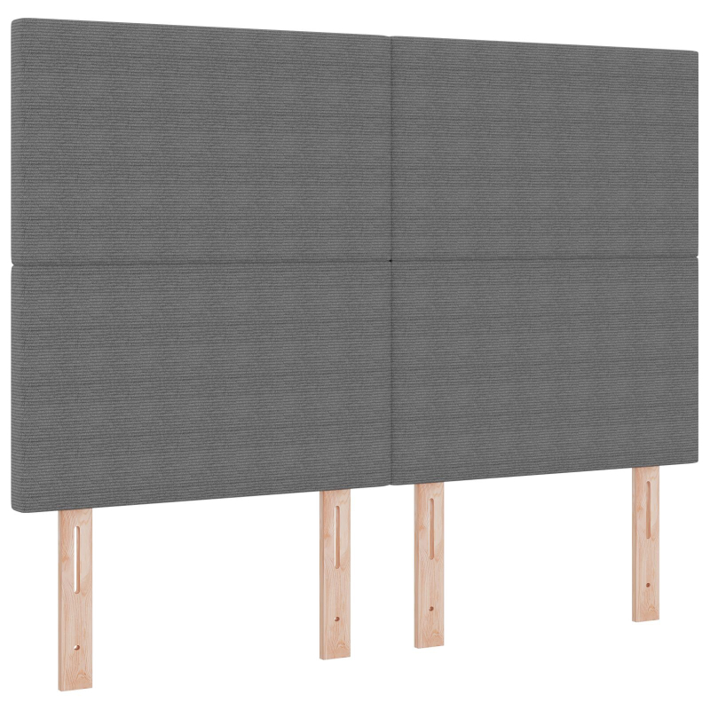 Kopfteil Schlichtes Design Hellgrau 140 cm Cordstoff