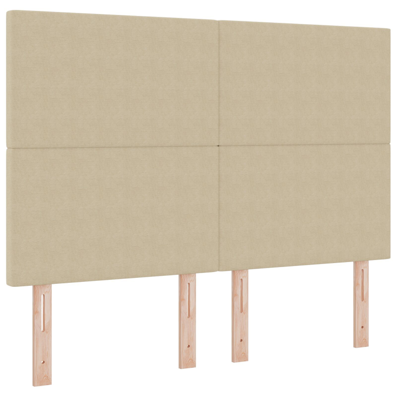 Kopfteil Einfaches Design Lichtgrün Grau 160 cm Cord-Stoff