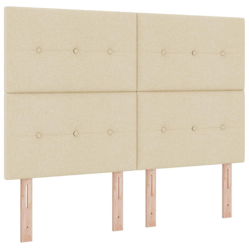 Kopfteil Mit Knopfheftung Creme 160 cm Stoff