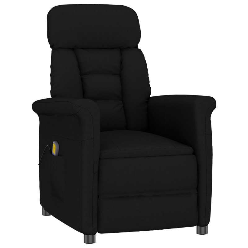 Massagesessel Schwarz Mikrofaserstoff